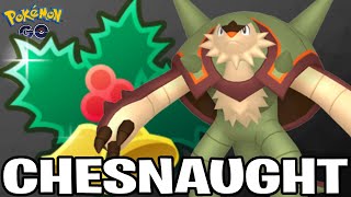 Chesnaught is REALLY GOOD in the Holiday Cup for Pokemon GO Battle League [upl. by Nelle]