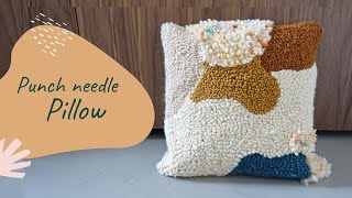 DIY HOME DECOR  Punch needle pillow tutorial  BOHO style [upl. by Cross]