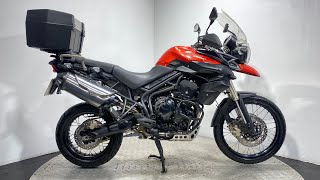 TRIUMPH TIGER XC800 2011 44K WALK AROUND  RUNNING VIDEO [upl. by Noellyn]