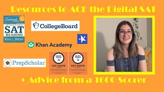 Resources to prep for the Digital SAT and bonus study strategies from a 1600 scorer [upl. by Irma]