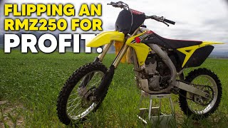 Flipping a Dirt Bike for Profit in 10 Days 2012 Suzuki RMZ250 [upl. by Nnaeed685]