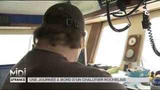 Feuilleton  une journée à bord dun chalutier Rochelais [upl. by Nyrual542]