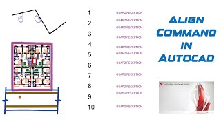 Align Command in AutoCAD with all the details [upl. by Paul]