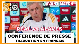 CONFÉRENCE DE PRESSE FR  Real Madrid vs Alaves  Ancelotti [upl. by Sesilu247]