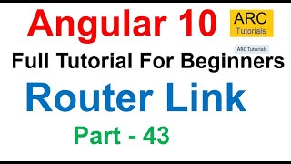 Angular 10 Tutorial 43  RouterLink in Angular  Angular 10 Tutorial For Beginners [upl. by Ramberg]