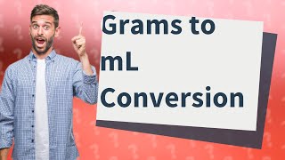 How to find mL from g [upl. by Dnamron]