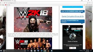 How to download WWE 2K18on your pc or laptops fast and easy 100 result [upl. by Ahsoyek]