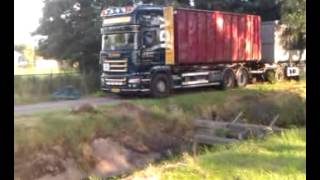 Scania sidepipe V8 jdv transport sint annaparochie [upl. by Etram]