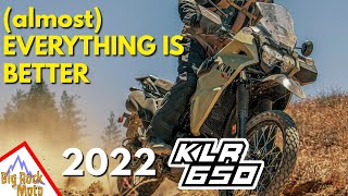 The new 2022 Kawasaki KLR650 is the best KLR ever Heres why detailed changes [upl. by Massiw]