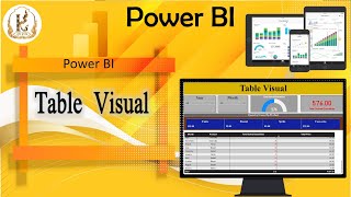 Table Visual In Power BI  ការបង្កើតតារាង [upl. by Alamat]