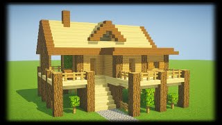 TUTO PETITE MAISON DE SURVIE EN BOIS FACILE A FAIRE  MINECRAFT [upl. by Etoile187]