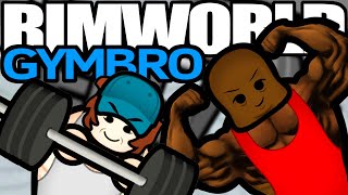 Punching ONLY in the Quest for Super Strength  Rimworld Gymbro 1 [upl. by Ahsinehs593]