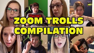 Kid Trolls Teacher In Zoom Compilation Trolls Online Class  Online School Trolling Zoom [upl. by Louisa]