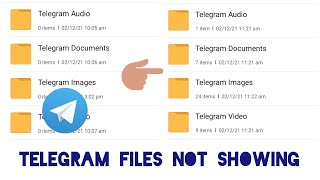 SOLUTION FOR TELEGRAM FILES NOT SHOWING [upl. by Alikam491]