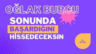 15 Ocak  21 Ocak Haftalık Burç Yorumları Oğlak Burcu [upl. by Naara]