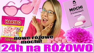 24h NA RÓŻOWO 💗 IDE NA RÓZOWE ZAKUPY mochi 24h 24hchallenge [upl. by Nalor]