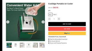 Is CoolEdge Portable Air Cooler a Total Ripoff Here’s the Truth [upl. by Ecylahs355]