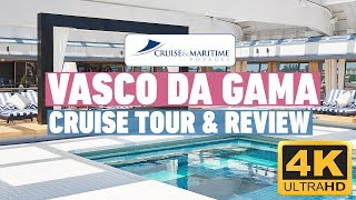 Vasco Da Gama Tour and Review in 4k  Cruise and Maritime Voyages [upl. by Nadabas755]