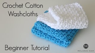 How To Crochet a Washcloth [upl. by Babbette]