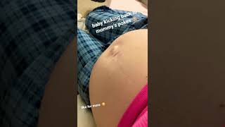 pregnant belly moving  baby kicking pregnantbelly babykicks [upl. by Jojo]