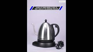 Bonavita Bonavita Digital Variable Temperature Electric Kettle 1 L Silver [upl. by Alfreda100]