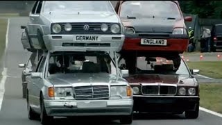 Double Decker Racing vs The Germans Part 1  Top Gear Series 11 [upl. by Perretta70]