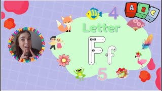 Learn the Letter Ff  English Class with Teacher Cat🐱 [upl. by Calbert]