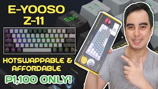 EYOOSO Z11 Review  Most Affordable RGB Hotswappable 60 Mechanical Keyboard 2022 [upl. by Attirehs920]