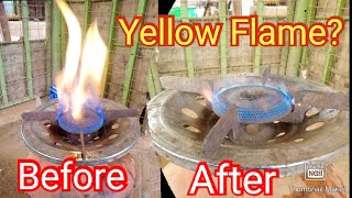 Yellow Flame Gas Burner Do this immediately [upl. by Janus]