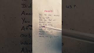 FADED  Alan Walker lyrics music alanwalker newmusic lyrics songlyrics [upl. by Acul]