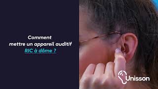 Tutoriel  Comment mettre un appareil auditif RIC à dôme [upl. by Selrac]