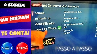 passo a passocomo configurar decodificador CLARO Net HDamp4Kâœ… [upl. by Dnalrag]