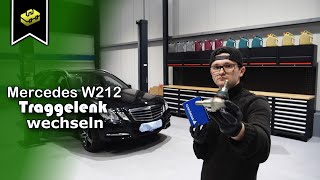 Mercedes Benz W212 Traggelenk wechseln  Changing the Mercedes Benz W212 ball joint  VitjaWolf [upl. by Ausoj]