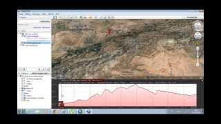 elevation profile in Google Earth  Profil topographique sous Google Earth [upl. by Ttayw]