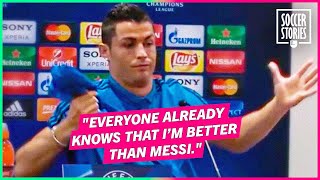 11 Times Cristiano Ronaldo Attacked Leo Messi [upl. by Susejedairam286]