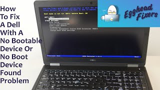 How To Fix A Dell With A No Bootable Device Or No Boot Device Found Problem by Certified Technician [upl. by Ityak]