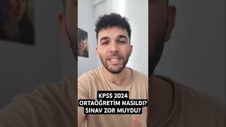 KPSS 2024 ORTAÖĞRETİM ZOR MUYDU [upl. by Niawat]