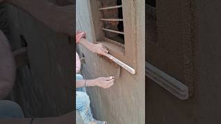 Window Design Border construction plaster trending civil shorts like vlog [upl. by Suoivatra]