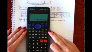 Correlation Coefficient CASIO calculator [upl. by Ilanos718]