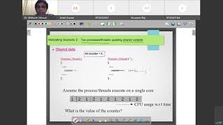 Process Synchronization I  Operating System Lectures 2021  Dr Bibhas Ghoshal IIITA [upl. by Erma]
