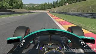 iRacing F1 W12 New Spa 141965 [upl. by Sahc]