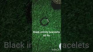 black infinity bracelet blackbeads jewellery charms [upl. by Enirehtakyram479]