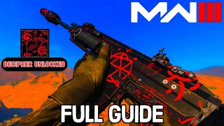 HOW TO UNLOCK DECIPHER CAMO GLOWING Full Guide  MW3 [upl. by Accire713]