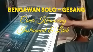 Bengawan Solo  Gesang  Cover Keroncong instrument amp Lirik hafizeka shorts [upl. by Sairu]