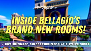 Bellagios Brand New Rooms Rio Vegas Nightmare Resorts Worlds New Venue amp End of Free Play [upl. by Engenia903]