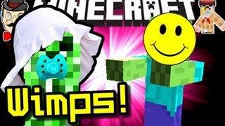 Minecraft PATHETIC MOBS Wimps Mod [upl. by Rastus364]