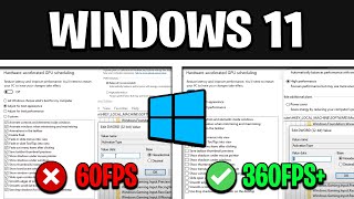How To Optimize Windows 11 For GAMING  Best Settings for HIGH FPS amp NO DELAY [upl. by Niel]