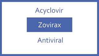 Acyclovir Pronunciation  Generic Name Brand Name Indication Top 200 Drugs PTCB PTCE NCLEX Test [upl. by Rebeh420]