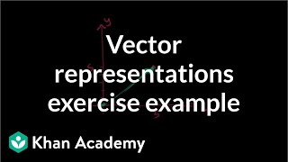 Vector representations exercise example  Vectors  Precalculus  Khan Academy [upl. by Ahtiuqal480]