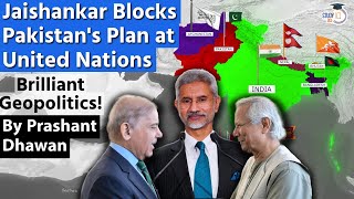 Jaishankar Blocks Pakistans Plan at United Nations  Brilliant Geopolitics over SAARC [upl. by Il247]